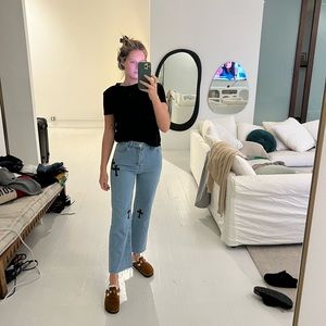 Chrome hearts inspired jeans